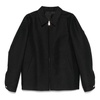 Classic Black Jacket with Snap Buttons