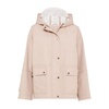 Pink Cotton Rain Jacket with Hood