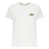White Cotton T-shirt with Printed Logo