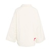 White Kimono Jacket Chic Logo