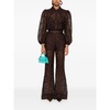 Chocolate Brown Lace Blouse