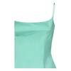 Green Backless Mini Dress Couture Stitching