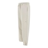 Beige Cotton Jogger with Embroidered Logos