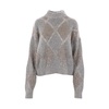 Gray Dazzling Argyle Sweater
