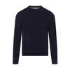 Blue Wool Crew Neck Sweater