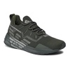 Black Sporty Sneakers with Rubber Sole