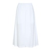 Wide Leg White Cotton Trousers