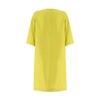 Linen Midi Dress with Boat Neckline