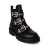 Black Ankle Boots with Buckle/Bow Detail