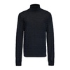 Wool turtleneck with monogram