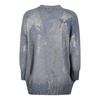 Clear Blue Metallic Sweater Made in Italy