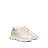 White Sneakers Panelled Design Logo Print