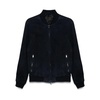 Navy Blue Zip-Front Outerwear
