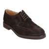 Dark Peat Leather Derby Shoes