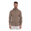 Floral Zip Hooded Sweatshirt