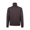 Dark Brown Merino Wool Turtleneck Sweater