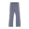 Blue Striped Flared Bottom Pants