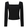 Elegant Square Neck Sweater