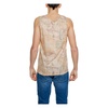 Beige Sleeveless Print Undershirt