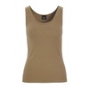 Rib Tank Top Nutmeg Beige