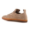 Beige Suede Sneaker with Removable Insole
