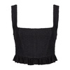 Sleeveless Bustier-Style Crop Top