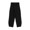 Black Buttoned Waist Pants
