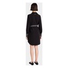 Black Embroidered Crepe Dress