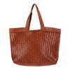 Tan Leather Shopper Bag