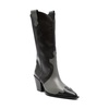 Black Calf Leather Cowboy Boot Ariel