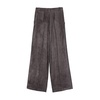 Purple Corduroy Straight Leg Trousers
