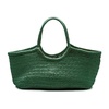 Green Handbag with Saint Christopher Medal