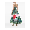 Graphic Print Balconette Style Dress
