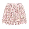 Cotton Shorts with Front Ruffles