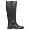 Women's Black Knee-High Boots with Wide Shaft Estro ER00115917