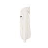 White Cotton Sweatshirt with Hood