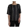 Medieval Key Print Silk Blouse