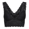 Black Sleeveless Low-cut V-neck Top