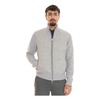 Wool Bimaterial Zip Jacket Plain Lining