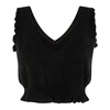 Black V-Neck Cashmere Top