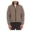 Dove Grey Quilted Wool Coat