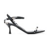 Black Buckle-Fastening Heels