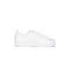 White Low-Top Sneaker with 3 Stripes