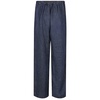 Blue Oversized Drawstring Trousers