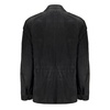 Suede Jacket with Lamb Leather Details