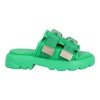 Bottega Veneta Flash rubber and canvas sandals