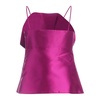 Fuchsia Silk Blend Maxi Bow Top