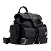 Multipocket Nylon Pocket Backpack Black