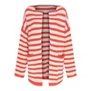 Striped Multicolor Cardigan with Pockets