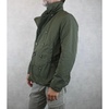 Green Technical Jacket with Double Button Row